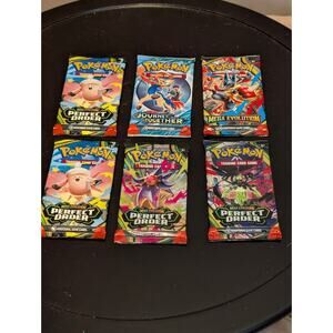 Pokemon Cards 6 Packs New Sealed Lot